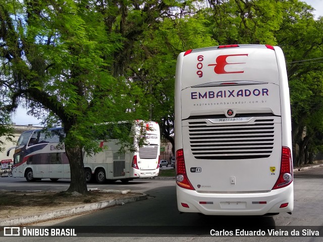 Expresso Embaixador 609 na cidade de Pelotas, Rio Grande do Sul, Brasil, por Carlos Eduardo Vieira da Silva. Número da foto: #7229518.