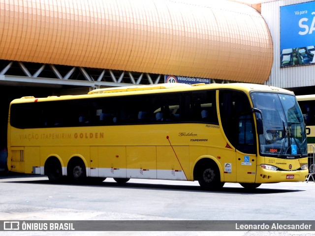 Viação Itapemirim 5521 na cidade de Rio de Janeiro, Rio de Janeiro, Brasil, por Leonardo Alecsander. ID da foto: 7230261.