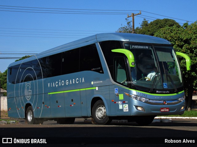 Viação Garcia 16294 na cidade de Paranavaí, Paraná, Brasil, por Robson Alves. Número da foto: #7230202.