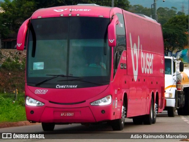 Cometinha - Viação Marvin 6087 na cidade de Belo Horizonte, Minas Gerais, Brasil, por Adão Raimundo Marcelino. ID da foto: 7231203.