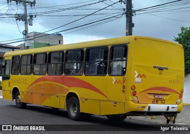 Via Metro Transportes Urbanos 2870 na cidade de Ilhéus, Bahia, Brasil, por Igor Teixeira. ID da foto: 7229455.