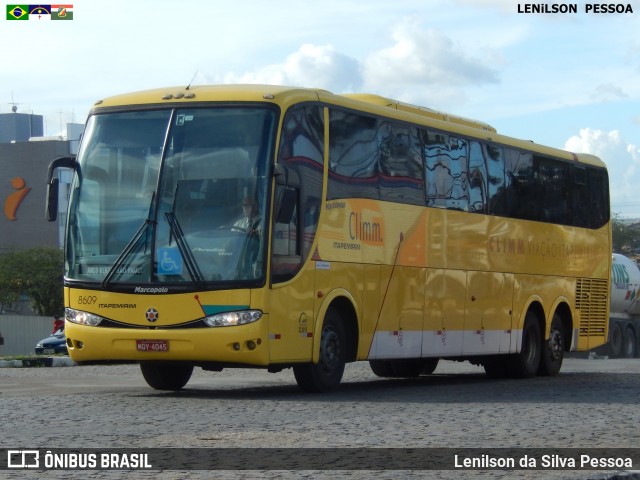 Viação Itapemirim 8609 na cidade de Caruaru, Pernambuco, Brasil, por Lenilson da Silva Pessoa. ID da foto: 7231080.