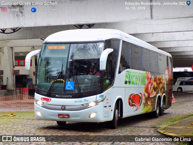 Eucatur - Empresa União Cascavel de Transportes e Turismo 4919 na cidade de Joinville, Santa Catarina, Brasil, por Gabriel Giacomin de Lima. ID da foto: 7230886.