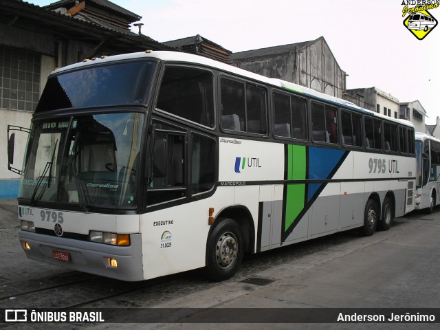 UTIL - União Transporte Interestadual de Luxo 9795 na cidade de Rio de Janeiro, Rio de Janeiro, Brasil, por Anderson Jerônimo. ID da foto: 7229380.