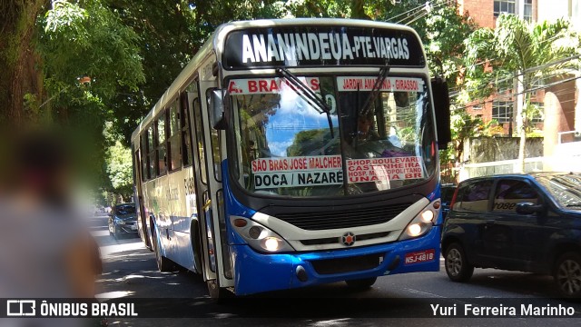 Transportes Barata BN-98016 na cidade de Belém, Pará, Brasil, por Yuri Ferreira Marinho. ID da foto: 7232142.