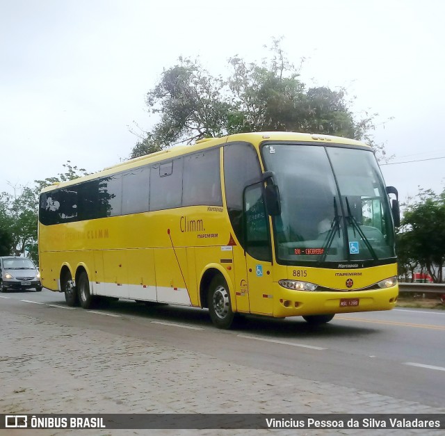 Viação Itapemirim 8815 na cidade de Campos dos Goytacazes, Rio de Janeiro, Brasil, por Vinicius Pessoa da Silva Valadares. ID da foto: 7234937.