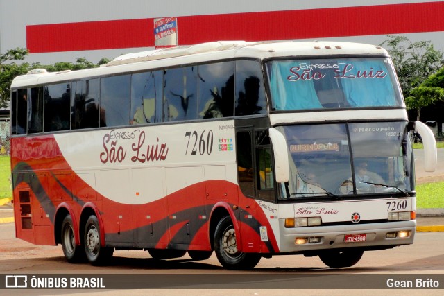Expresso São Luiz 7260 na cidade de Goiânia, Goiás, Brasil, por Gean Brito. Número da foto: #7234160.