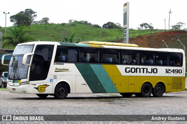 Empresa Gontijo de Transportes 12490 na cidade de Perdões, Minas Gerais, Brasil, por Andrey Gustavo. ID da foto: 7232917.