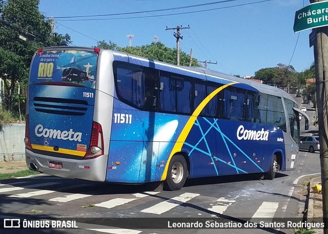 Viação Cometa 11511 na cidade de Campinas, São Paulo, Brasil, por Leonardo Sebastiao dos Santos Rodrigues. Número da foto: #7232312.