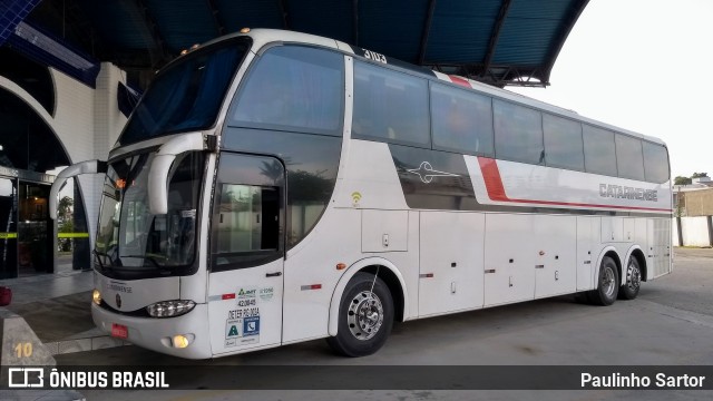 Auto Viação Catarinense 3103 na cidade de Tubarão, Santa Catarina, Brasil, por Paulinho Sartor. ID da foto: 7234540.