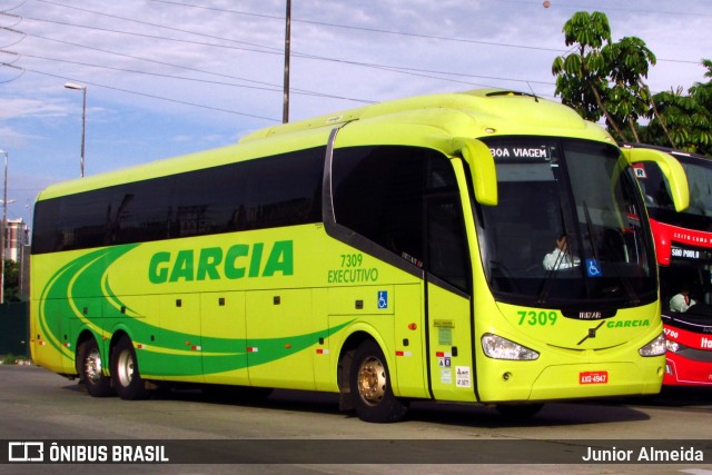 Viação Garcia 7309 na cidade de São Paulo, São Paulo, Brasil, por Junior Almeida. Número da foto: #7233444.