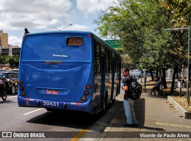 Viação Progresso 20431 na cidade de Belo Horizonte, Minas Gerais, Brasil, por Vicente de Paulo Alves. ID da foto: 7234977.