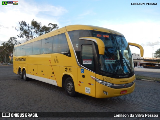 Viação Itapemirim 60027 na cidade de Caruaru, Pernambuco, Brasil, por Lenilson da Silva Pessoa. ID da foto: 7234670.