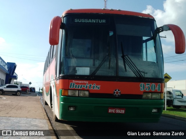 Buritis Transportes 9504 na cidade de Ji-Paraná, Rondônia, Brasil, por Gian Lucas  Santana Zardo. Número da foto: #7233732.