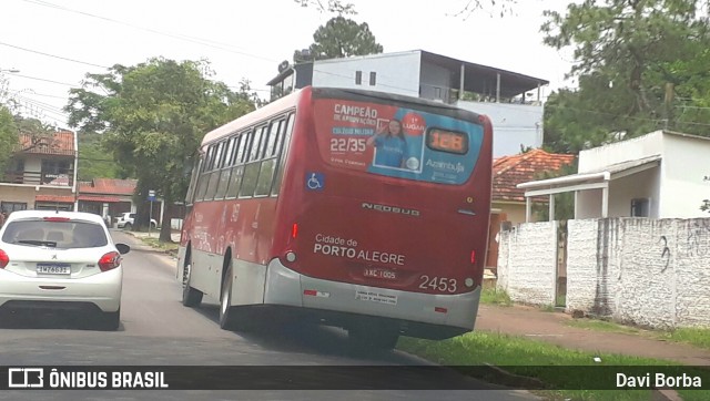 Trevo Transportes Coletivos 2453 na cidade de Porto Alegre, Rio Grande do Sul, Brasil, por Davi Borba. Número da foto: #7232636.