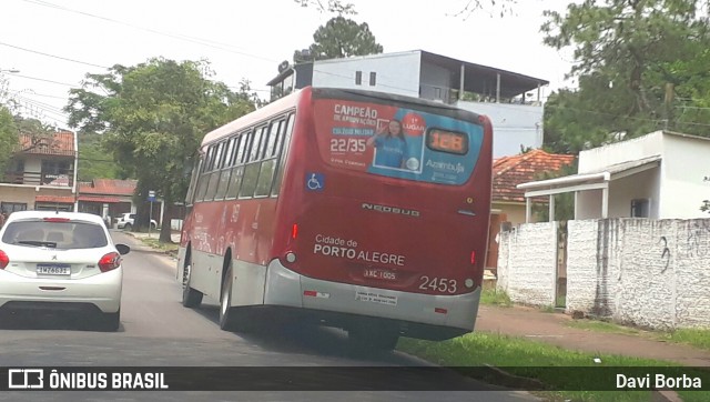 Trevo Transportes Coletivos 2453 na cidade de Porto Alegre, Rio Grande do Sul, Brasil, por Davi Borba. ID da foto: 7232636.