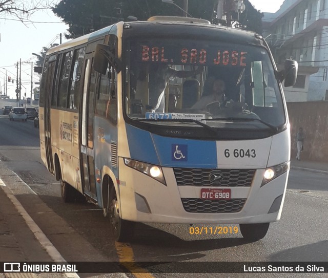 Transwolff Transportes e Turismo 6 6043 na cidade de São Paulo, São Paulo, Brasil, por Lucas Santos da Silva. Número da foto: #7233013.