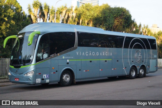 Viação Garcia 7959 na cidade de Curitiba, Paraná, Brasil, por Diogo Viec. ID da foto: 7237704.