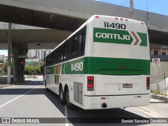 Empresa Gontijo de Transportes 11490 na cidade de Belo Horizonte, Minas Gerais, Brasil, por Daniel Saraiva Cordeiro. ID da foto: 7235870.