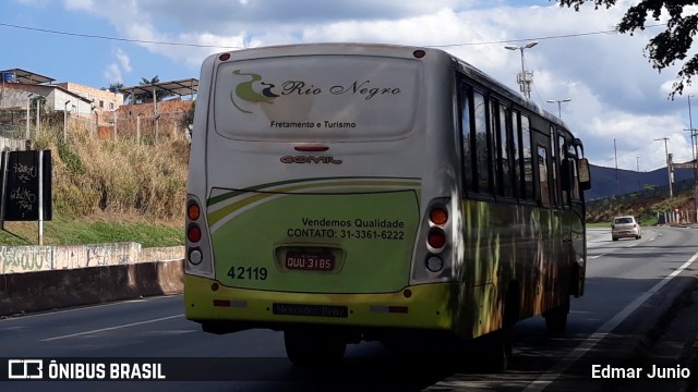 Rio Negro Fretamento e Turismo 42119 na cidade de Belo Horizonte, Minas Gerais, Brasil, por Edmar Junio. ID da foto: 7235346.