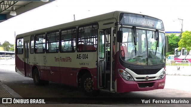 Transurb AE-004 na cidade de Belém, Pará, Brasil, por Yuri Ferreira Marinho. ID da foto: 7237137.