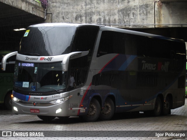 Trans Wolff Transportes e Turismo 12008 na cidade de Belo Horizonte, Minas Gerais, Brasil, por Igor Policarpo. ID da foto: 7238137.