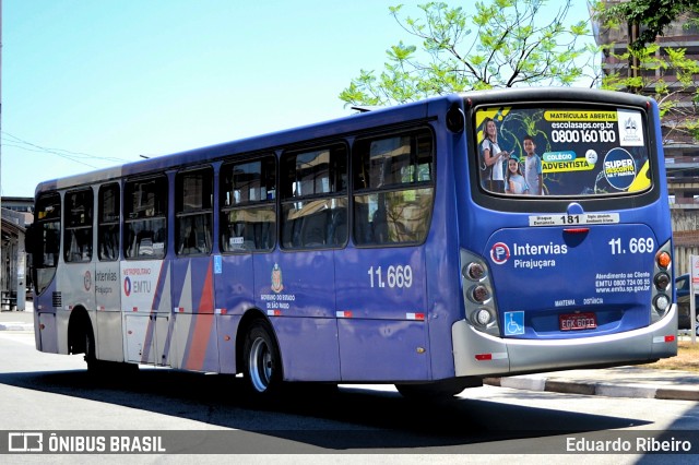 Viação Pirajuçara 11.669 na cidade de Osasco, São Paulo, Brasil, por Eduardo Ribeiro. Número da foto: #7237497.