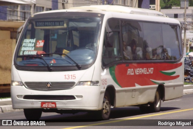 Viação Rio Vermelho 1315 na cidade de Salvador, Bahia, Brasil, por Rodrigo Miguel. ID da foto: 7236075.