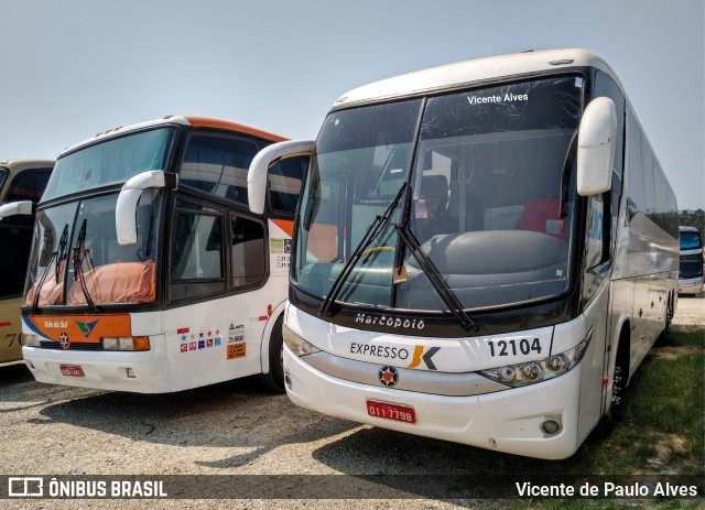 Expresso JK 12104 na cidade de Aparecida, São Paulo, Brasil, por Vicente de Paulo Alves. ID da foto: 7237995.