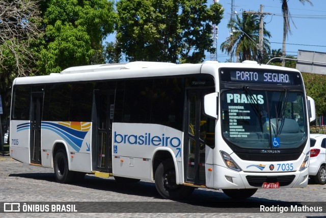 Expresso Brasileiro 7035 na cidade de Porto Seguro, Bahia, Brasil, por Rodrigo Matheus. ID da foto: 7237016.