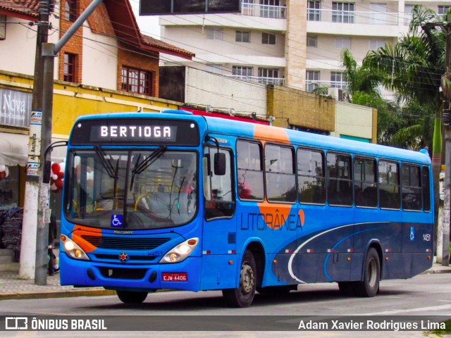 Litorânea Transportes Coletivos 1451 na cidade de Bertioga, São Paulo, Brasil, por Adam Xavier Rodrigues Lima. ID da foto: 7235989.