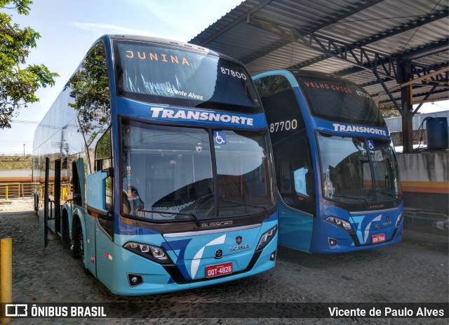 Transnorte - Transporte e Turismo Norte de Minas 87800 na cidade de Belo Horizonte, Minas Gerais, Brasil, por Vicente de Paulo Alves. ID da foto: 7240773.