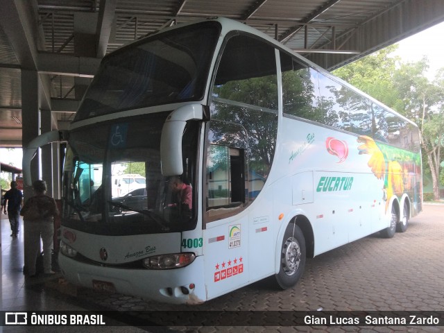 Eucatur - Empresa União Cascavel de Transportes e Turismo 4003 na cidade de Ji-Paraná, Rondônia, Brasil, por Gian Lucas  Santana Zardo. ID da foto: 7240289.