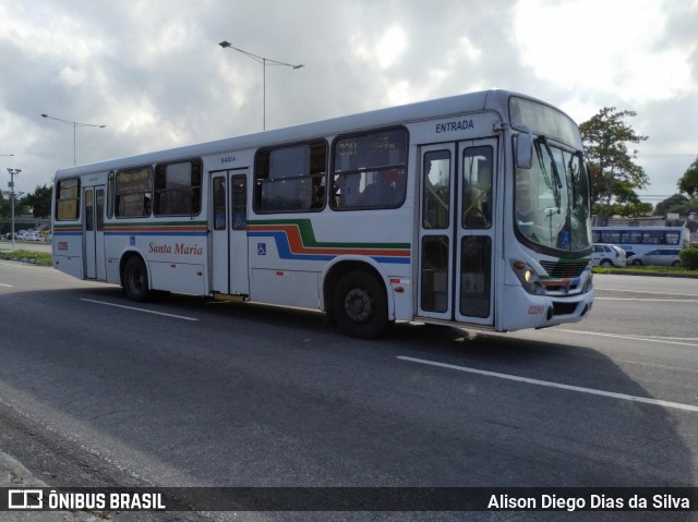 Auto Ônibus Santa Maria Transporte e Turismo 02095 na cidade de Natal, Rio Grande do Norte, Brasil, por Alison Diego Dias da Silva. Número da foto: #7241109.