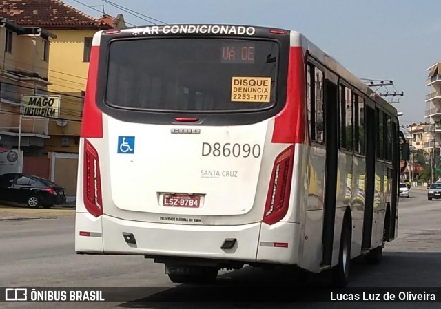 Auto Viação Jabour D86090 na cidade de Rio de Janeiro, Rio de Janeiro, Brasil, por Lucas Luz de Oliveira. ID da foto: 7241596.