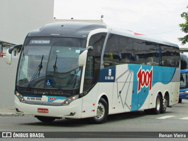 Auto Viação 1001 RJ 108.1088 na cidade de Rio de Janeiro, Rio de Janeiro, Brasil, por Renan Vieira. Número da foto: #7242827.