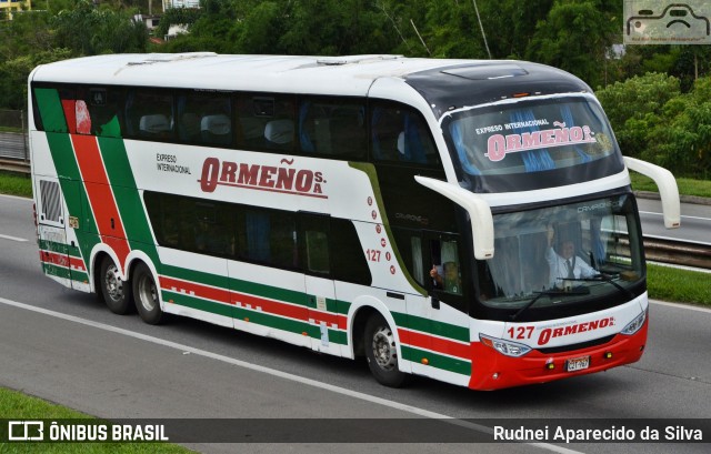 Expreso Internacional Ormeño 127 na cidade de Santa Isabel, São Paulo, Brasil, por Rudnei Aparecido da Silva. ID da foto: 7243656.