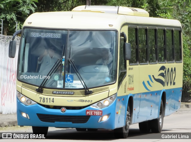 Expresso 1002 78114 na cidade de Recife, Pernambuco, Brasil, por Gabriel Lima. ID da foto: 7241689.