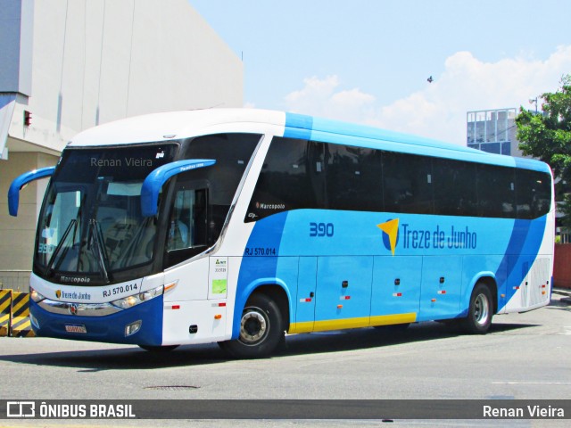 Viação Treze de Junho 390 na cidade de Rio de Janeiro, Rio de Janeiro, Brasil, por Renan Vieira. Número da foto: #7243042.