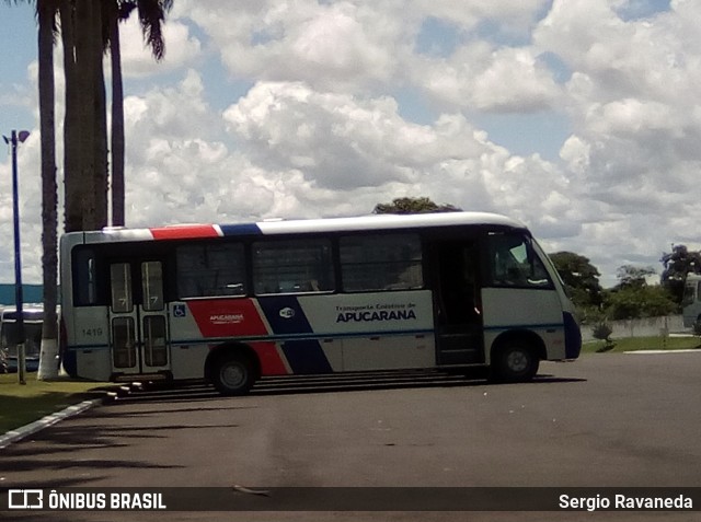 VAL - Viação Apucarana Ltda. 1419 na cidade de Apucarana, Paraná, Brasil, por Sergio Ravaneda. ID da foto: 7241594.