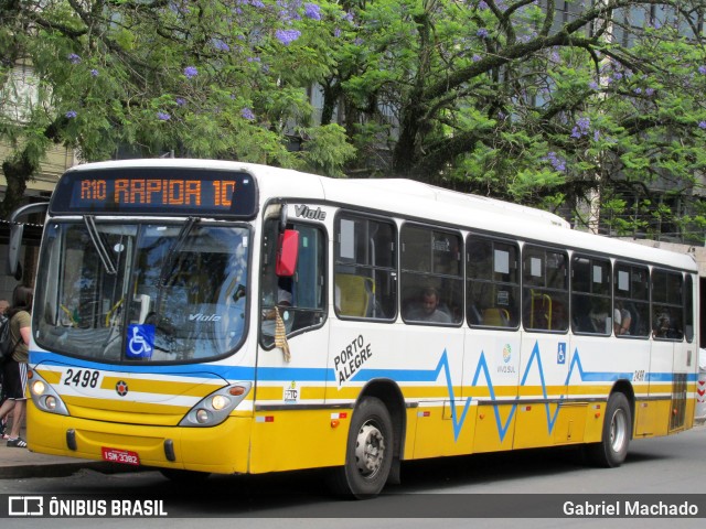 Restinga Transportes Coletivos 2498 na cidade de Porto Alegre, Rio Grande do Sul, Brasil, por Gabriel Machado. ID da foto: 7242996.