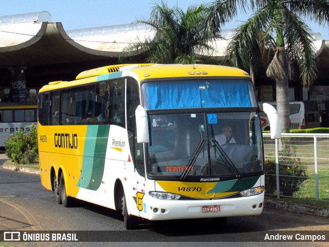 Empresa Gontijo de Transportes 14870 na cidade de Uberlândia, Minas Gerais, Brasil, por Andrew Campos. ID da foto: 7244222.