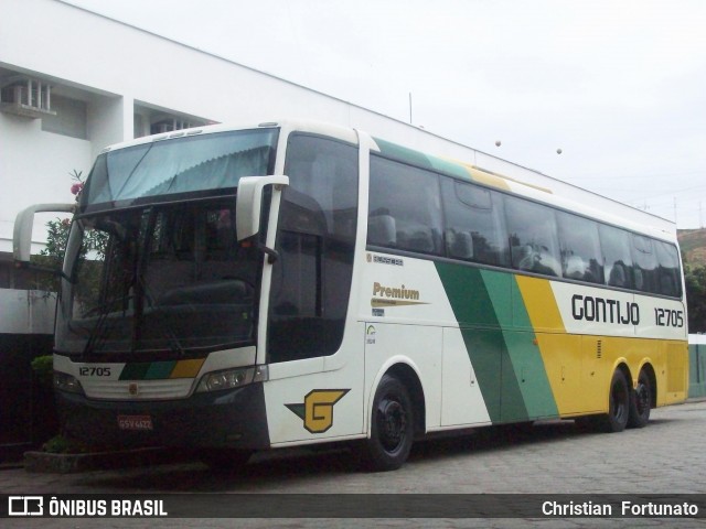 Empresa Gontijo de Transportes 12705 na cidade de Governador Valadares, Minas Gerais, Brasil, por Christian  Fortunato. Número da foto: #7241682.