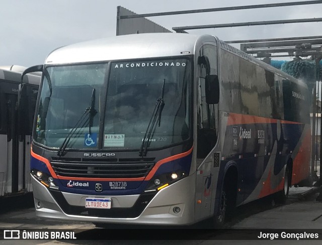 Viação Ideal B28738 na cidade de Rio de Janeiro, Rio de Janeiro, Brasil, por Jorge Gonçalves. Número da foto: #7241577.