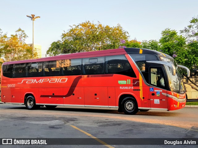 Viação Sampaio 9502 na cidade de Mogi das Cruzes, São Paulo, Brasil, por Douglas Alvim. Número da foto: #7243713.