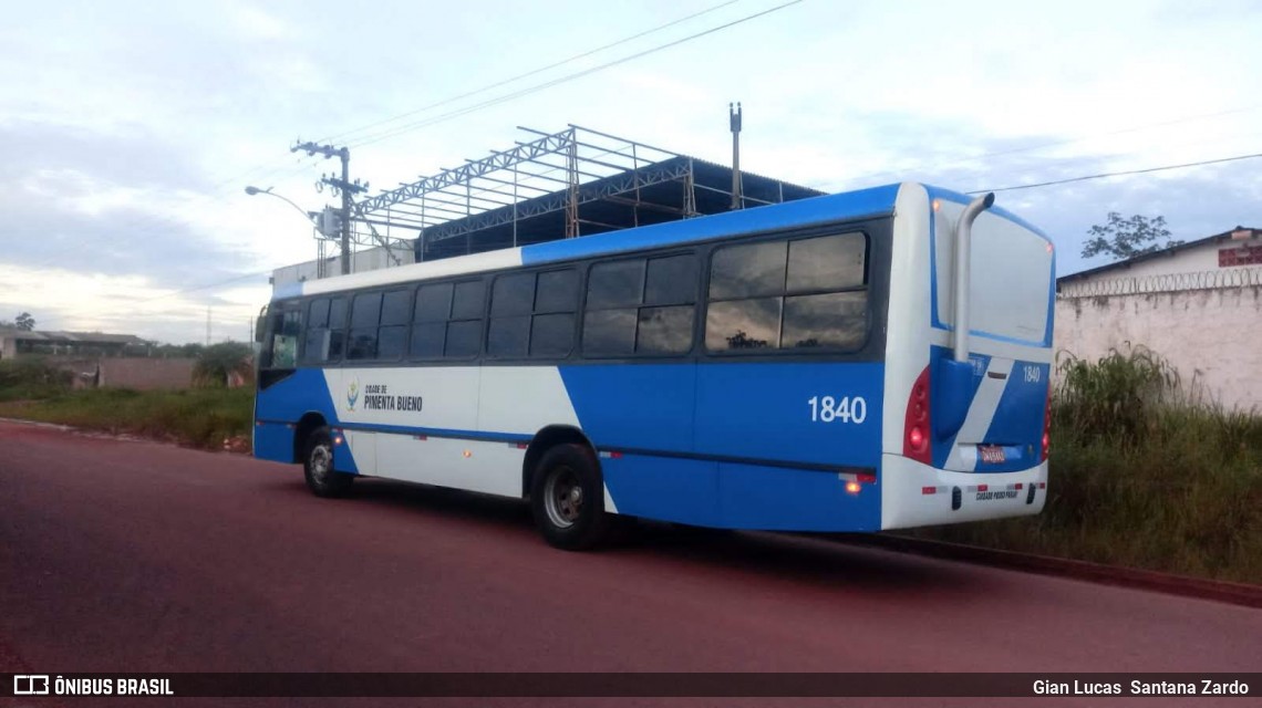 Transpaim Transportes 1840 na cidade de Pimenta Bueno, Rondônia, Brasil, por Gian Lucas  Santana Zardo. ID da foto: 7242040.