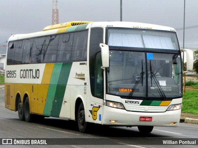 Empresa Gontijo de Transportes 12895 na cidade de Vitória da Conquista, Bahia, Brasil, por Willian Pontual. ID da foto: 7242258.