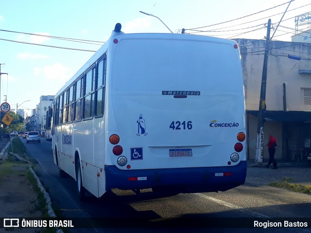 Empresa de Transportes Nossa Senhora da Conceição 4216 na cidade de Natal, Rio Grande do Norte, Brasil, por Rogison Bastos. Número da foto: #7244638.