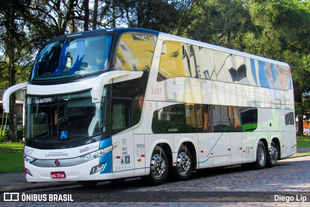 Auto Viação Catarinense 3607 na cidade de Joinville, Santa Catarina, Brasil, por Diego Lip. ID da foto: 7245059.