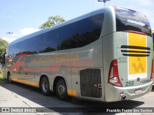 Viação Itapemirim 258 na cidade de São Paulo, São Paulo, Brasil, por Franklin Freire dos Santos. ID da foto: 7244286.